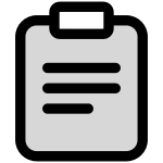 Clipboard Filled SVG Icon
